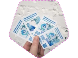 Визитка с 3D-стикером